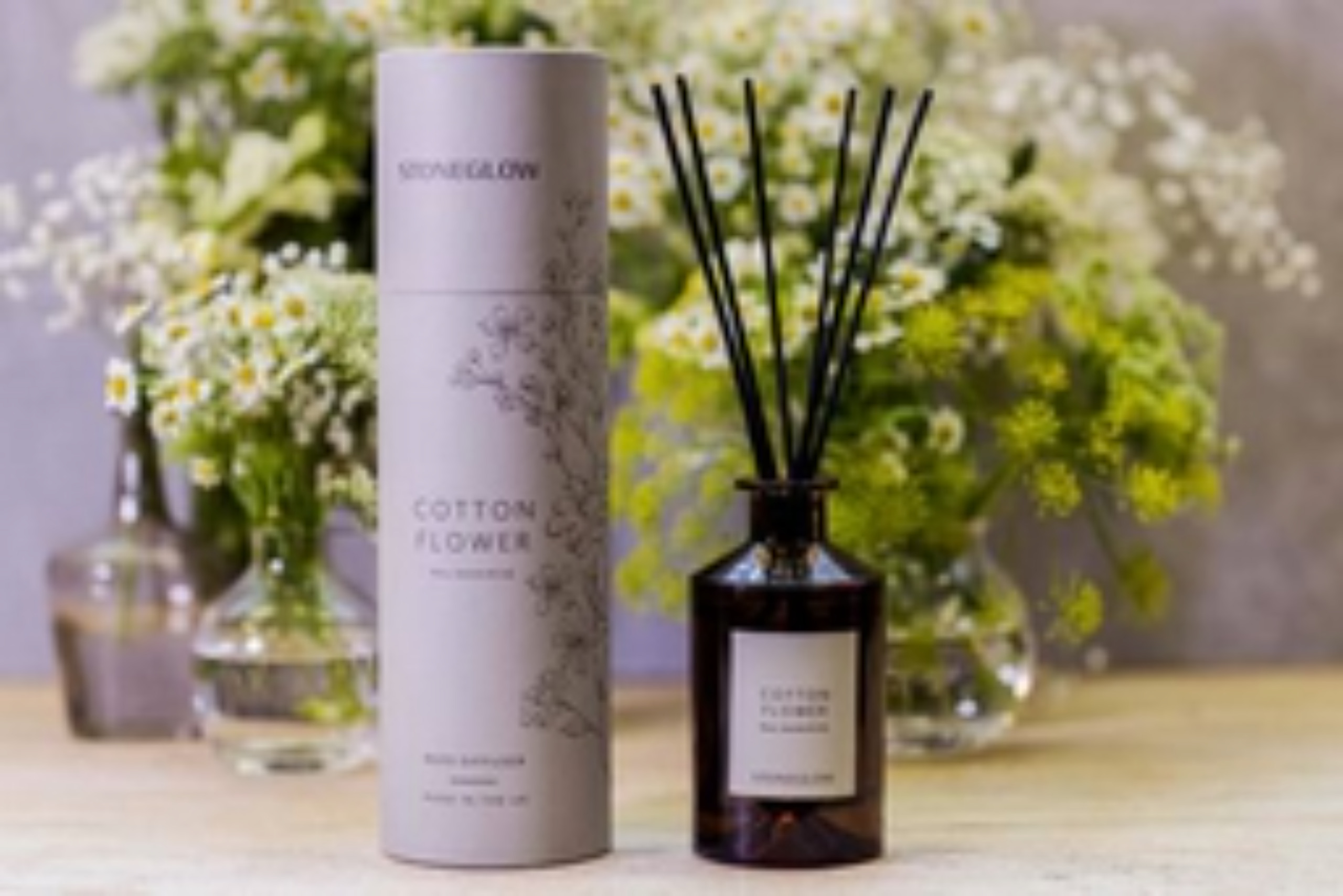 Cotton Flower Scented Reed Diffuser - Image 2