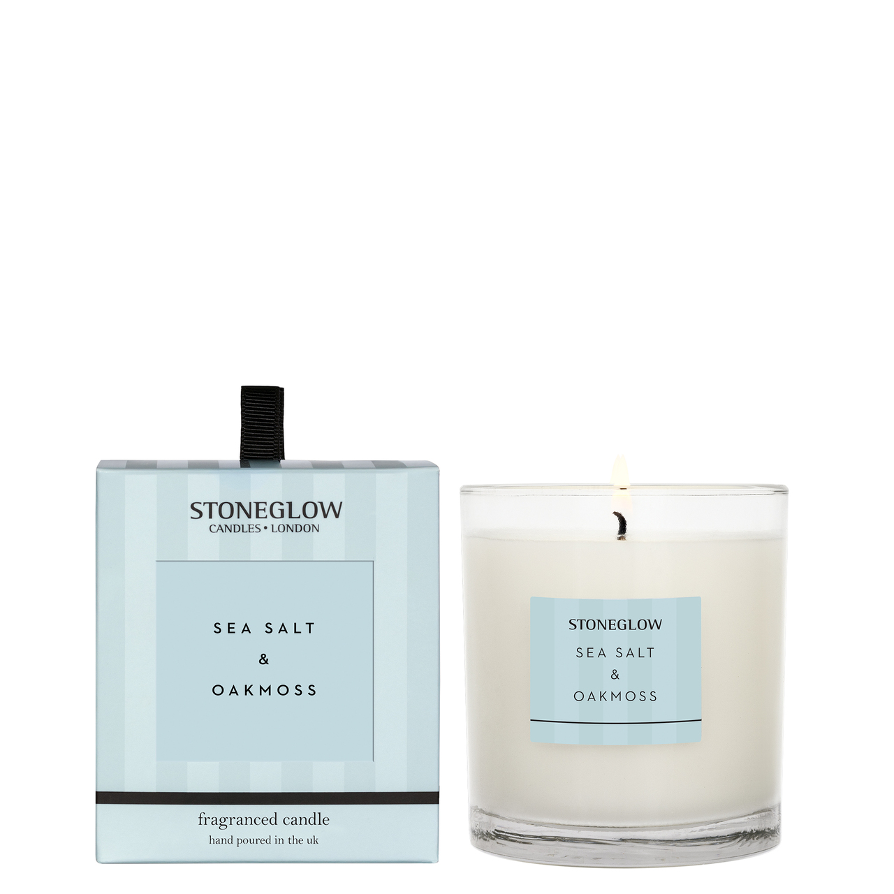 Sea Salt & Oakmoss Scented Candle