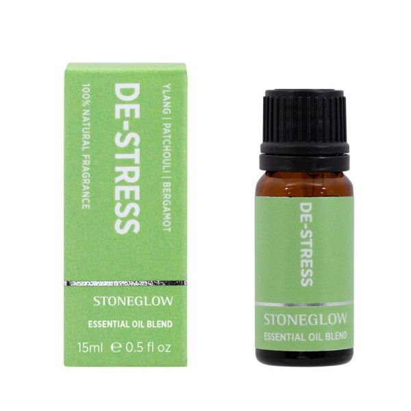 Wellbeing - De-Stress 10ml Essential Oil Blend, crafted with Ylang Ylang, Patchouli, and Bergamot