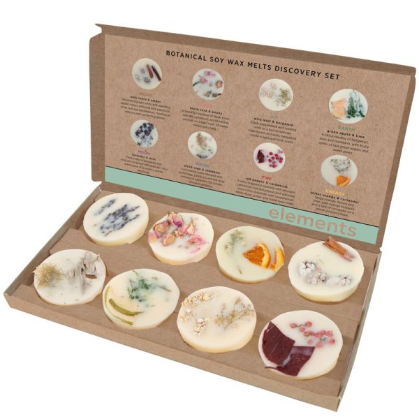 Elements Discovery Set - Botanical Scented Soy Wax Melts Gift Set of 8