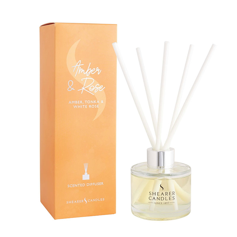 Amber and Rose Fragranced Reed Diffuser