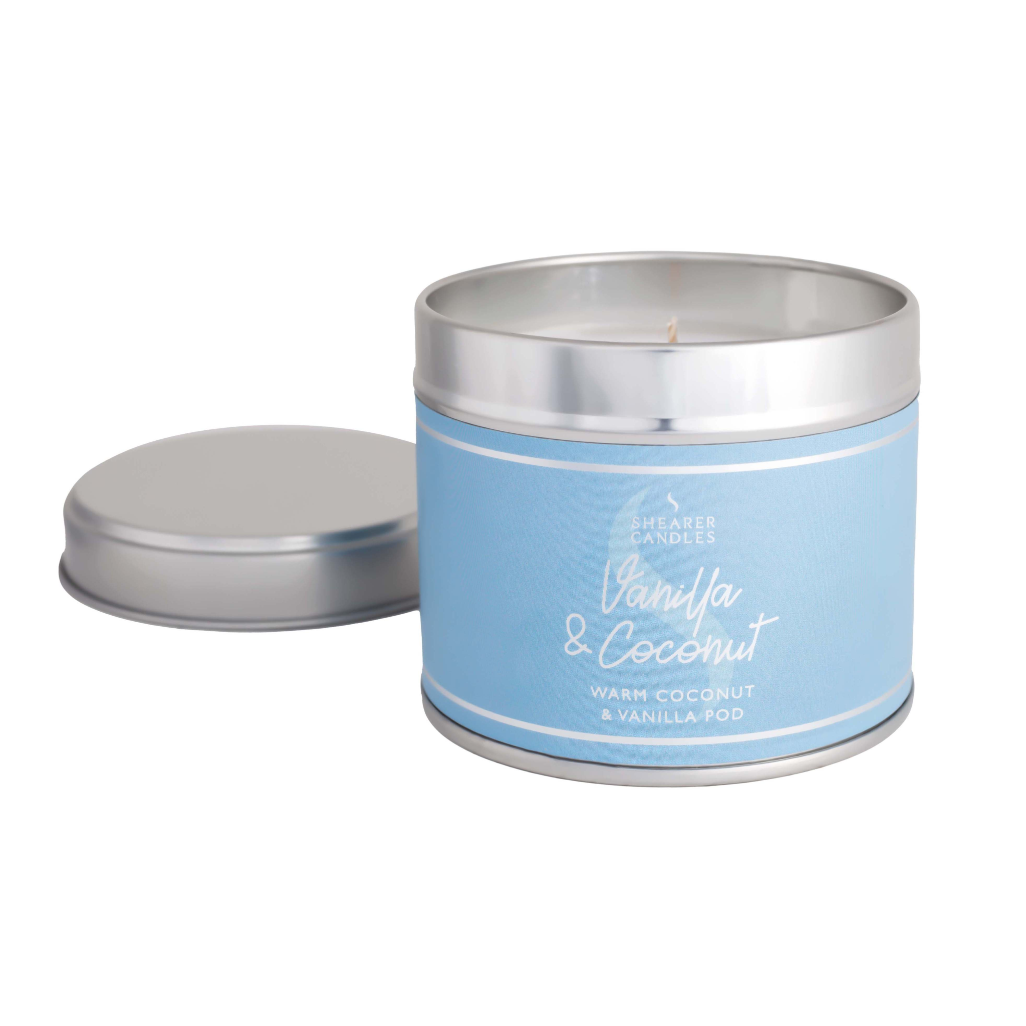 Vanilla & Coconut Medium Candle Tin
